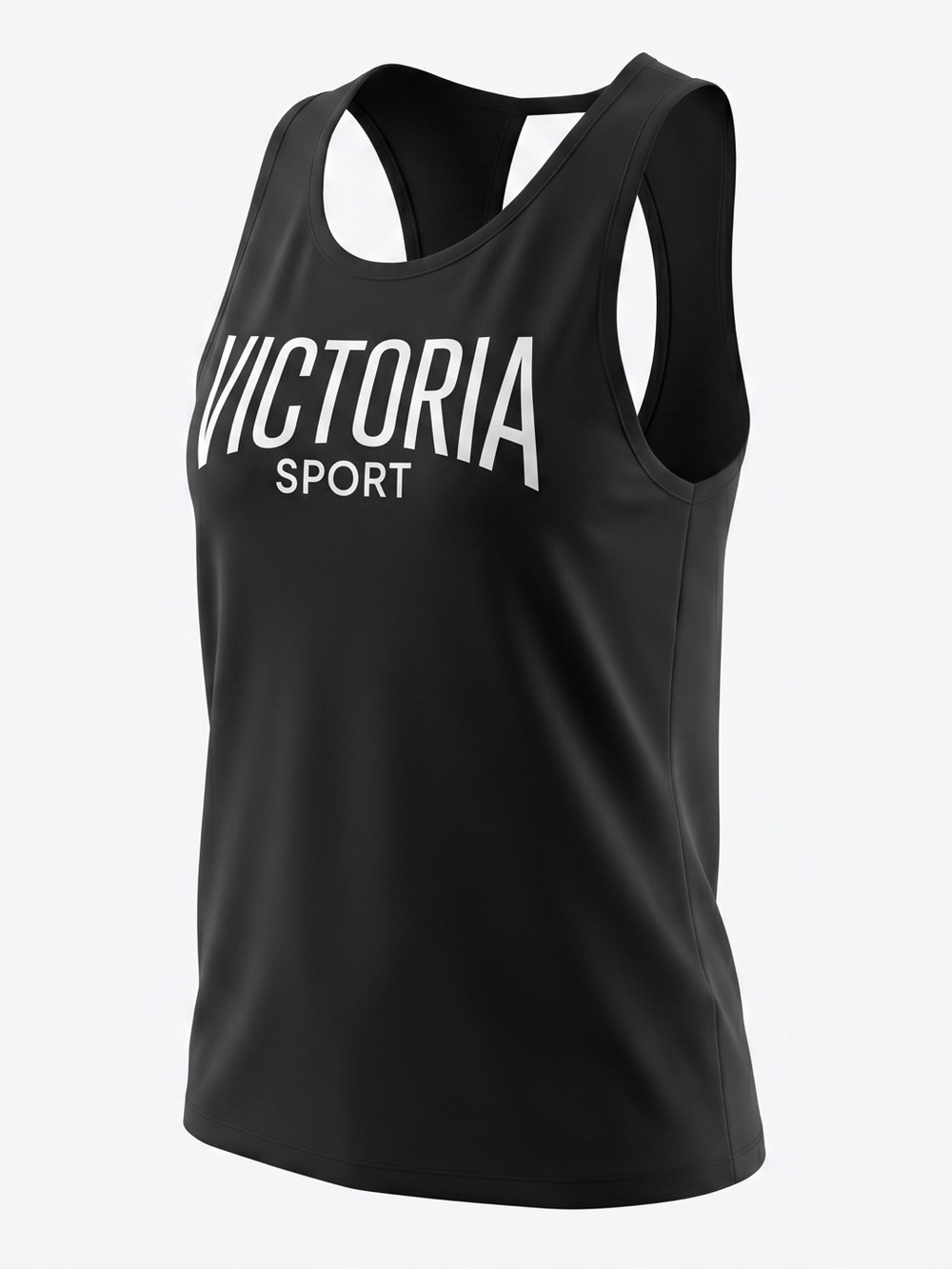 ☀️ Victoria's Secret Sport • Black Muscle Tee • Womens Lg - Picture 2 of 11